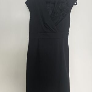 Trina Turk One Shoulder Black Dress
